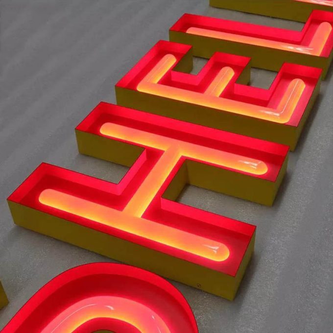 Custom Vintage Faux Neon Light Led Store Signage Advertising Acrylic Channel Letters Retail Shop Sign