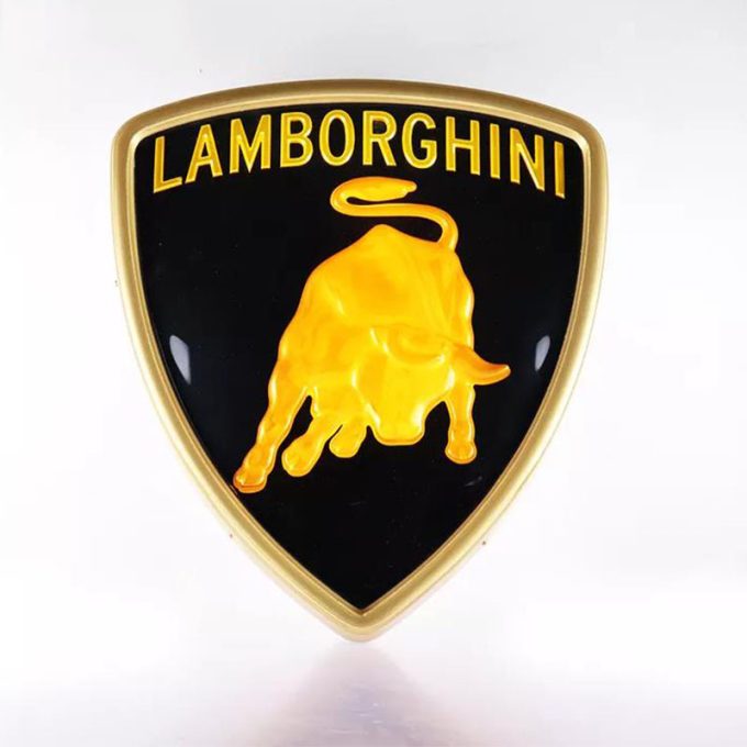 3D Lighting Lamborghini Automotive Signage Vacuum Blister Acrylic Advertising Car Logo