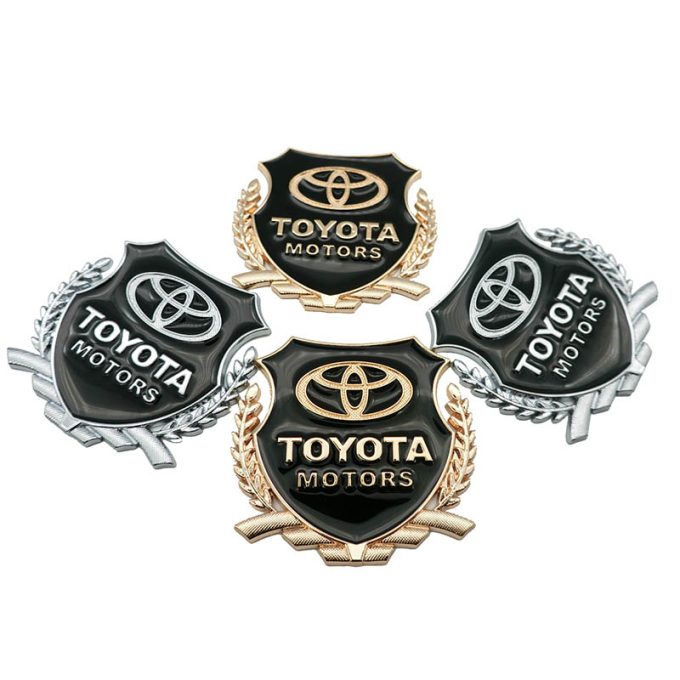 3D Metal Toyota Logo Car Styling Stickers Decals Auto Emblem Badge Avensis Camry Prado Accessories