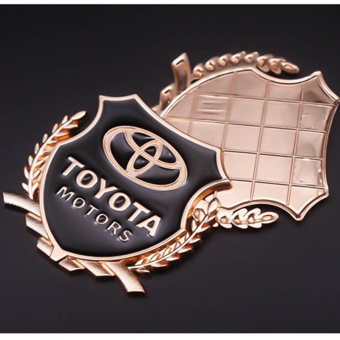 3D Metal Toyota Logo Car Styling Stickers Decals Auto Emblem Badge Avensis Camry Prado Accessories