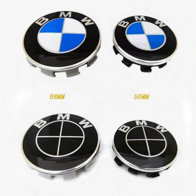 BMW auto pièce logo abs badge autocollant 56mm 68mm voiture roue centre moyeu capuchon couverture jante emblème