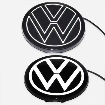 volkswagen acc car luminous front grill emblem golf 7 7.5 8 passat polo tiguan vw auto logo